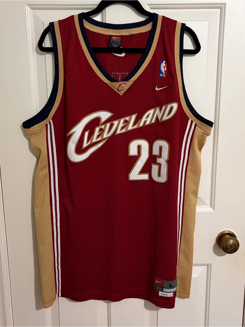 Vintage Nike LeBron James #23 Cleveland Cavaliers Jersey Size L +2 Y2K